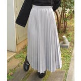 グレー | カットスエードプリーツスカート | axes femme