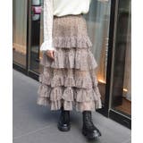 ペチ付フリルチュールスカート | axes femme | 詳細画像6 