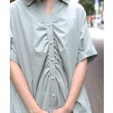 ギャザー×コクーンシャツ | axes femme | 詳細画像6