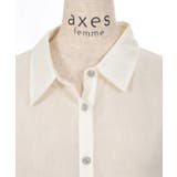 リボン付ラメシアーシャツ | axes femme | 詳細画像27 