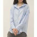 ストライプフードシャツ | axes femme | 詳細画像4 