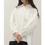 白 | ＵＶカットボリューム袖シャツ | axes femme