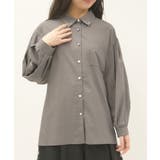 チャコール | ＵＶカットボリューム袖シャツ | axes femme