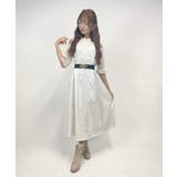 生成り | チャイナボタン肩あきワンピース | axes femme