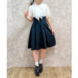 黒 | ボウタイドッキングワンピース | axes femme