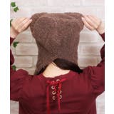 紐付きくまミミニットキャップ | axes femme | 詳細画像3 