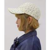 ロゴ刺繍フラワーキャップ | axes femme | 詳細画像2 