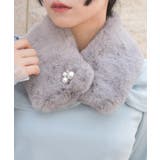 グレー | パール付マグネットティペット | axes femme