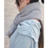 刺繍ファーティペット | axes femme | 詳細画像2 