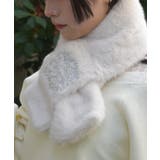 刺繍ファーティペット | axes femme | 詳細画像6 