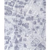 マップ柄大判スカーフ | axes femme | 詳細画像10 