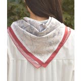 マップ柄大判スカーフ | axes femme | 詳細画像3 