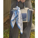 マップ柄大判スカーフ | axes femme | 詳細画像6 