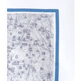 マップ柄大判スカーフ | axes femme | 詳細画像8 