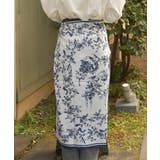 フラワースケッチ柄スカーフ | axes femme | 詳細画像4 