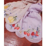 フルーツ刺繍ストール | axes femme | 詳細画像4 