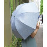 サックス | ダマスク柄晴雨兼用ショート傘 | axes femme