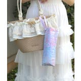 ピンク | 水彩グラデ柄折傘バッグ | axes femme