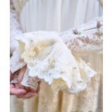 生成り | パール付きレースシュシュ | axes femme