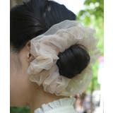 ピンク | パールラインシフォンシュシュ | axes femme