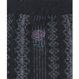 ローズ刺繍透かしソックス | axes femme | 詳細画像11