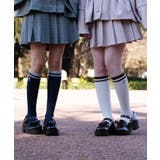 ロゴ刺繍入りラインソックス | axes femme | 詳細画像2