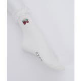 苺刺繍レース透かしソックス | axes femme | 詳細画像7 