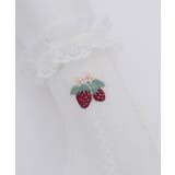 苺刺繍レース透かしソックス | axes femme | 詳細画像8 