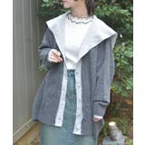 チャコール | 配色ニットカーデ | axes femme