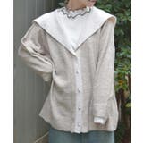 モカ | 配色ニットカーデ | axes femme