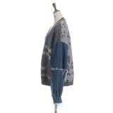 デニムドッキングカーディガン | axes femme | 詳細画像9