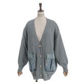 デニムポケットカーディガン | axes femme | 詳細画像16 