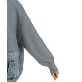 デニムポケットカーディガン | axes femme | 詳細画像24 