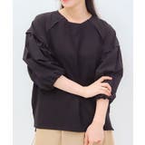黒 | タックスリーブTシャツ | axes femme