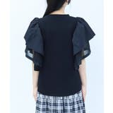 フレア袖Tシャツ | axes femme | 詳細画像3