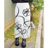 生成り | フラワージャガードスカート | axes femme