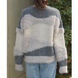 ランダム配色ニット | axes femme | 詳細画像3