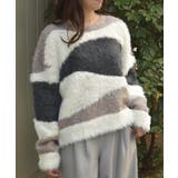 ランダム配色ニット | axes femme | 詳細画像4