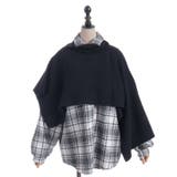 ニット重ねチェックシャツ | axes femme | 詳細画像10 