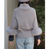 袖ファーポンチョ | axes femme | 詳細画像3 