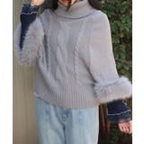 袖ファーポンチョ | axes femme | 詳細画像4 