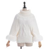 袖ファーポンチョ | axes femme | 詳細画像8 