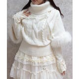 生成り | 袖ファーポンチョ | axes femme