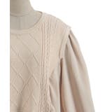 布帛切替ニットチュニ | axes femme | 詳細画像7