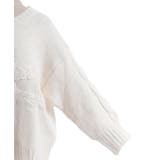 リボン編みロングニット | axes femme | 詳細画像13