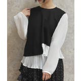 黒 | 袖切替トップス | axes femme