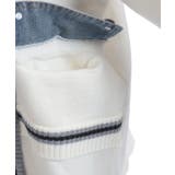 デニム切替カーデ | axes femme | 詳細画像20 