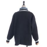 デニム切替カーデ | axes femme | 詳細画像25 