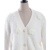 モチーフ付ニットカーデ | axes femme | 詳細画像17 