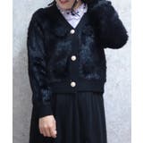 モチーフ付ニットカーデ | axes femme | 詳細画像4 